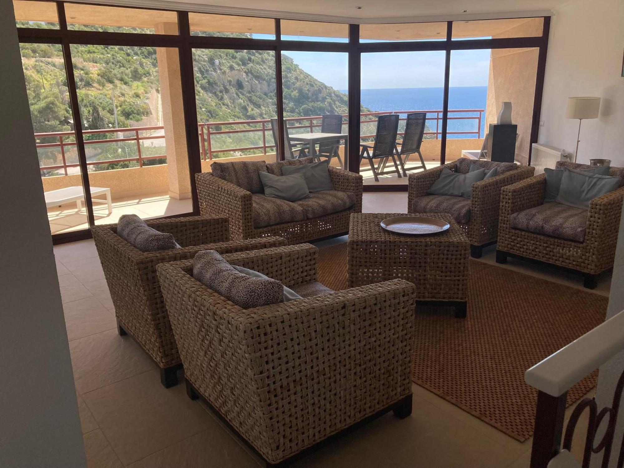 Atico Duplex Penthouse Rosa Marina Club Nautico Calpe Penon Sea View Apartment Exterior photo